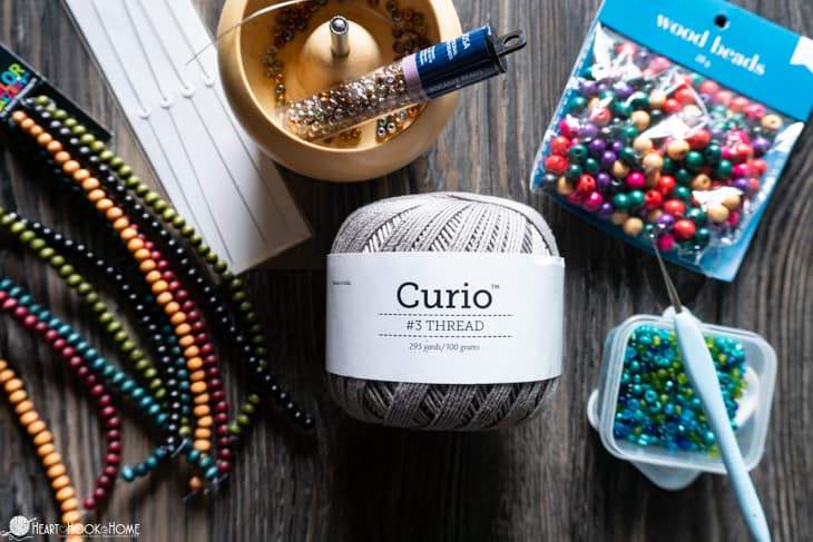 How to crochet with beads