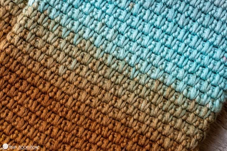 double moss crochet stitch