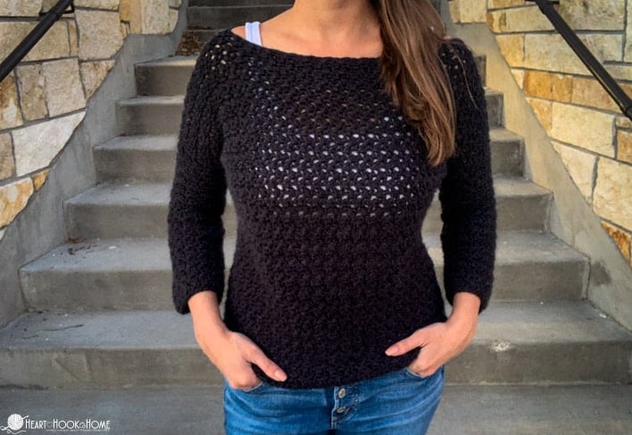Easy Peasy Pullover free crochet pattern