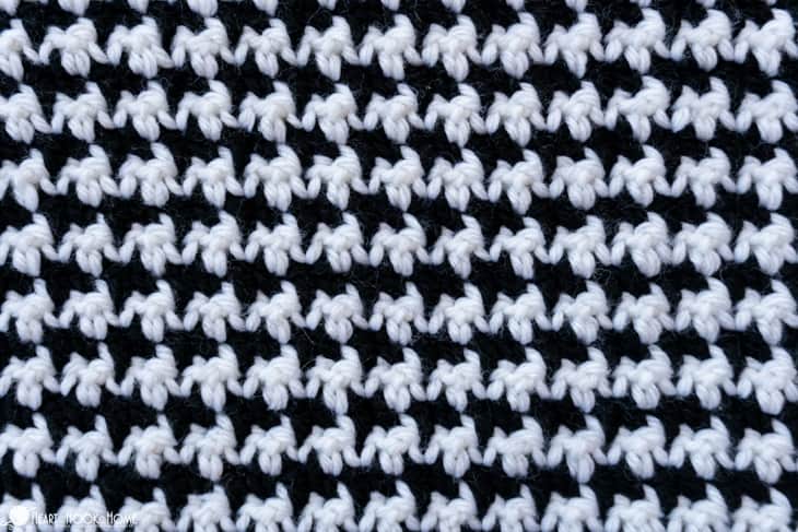 how to crochet houndstooth stitch