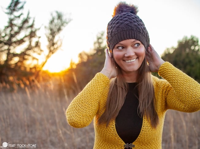 Lattice Love Beanie crochet pattern