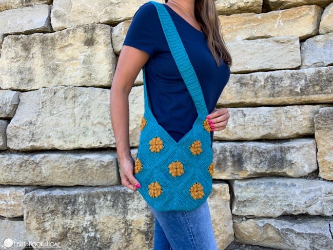 Marigold Sky Granny Square Bag